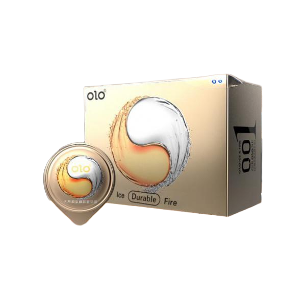Bao Cao Su Lửa Băng OLO 0.01- Siêu Mỏng Kéo Dài Thời Gian - Tạo Ra cảm Giác Nóng Lạnh
