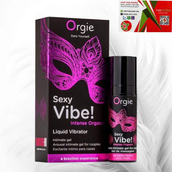 Gel Kích Thích Nữ Orgie Sexy Vibe 15ml  Hiệu Ứng Rung Tê Nóng Lạnh, Tăng Khoái Cảm Cực Mạnh