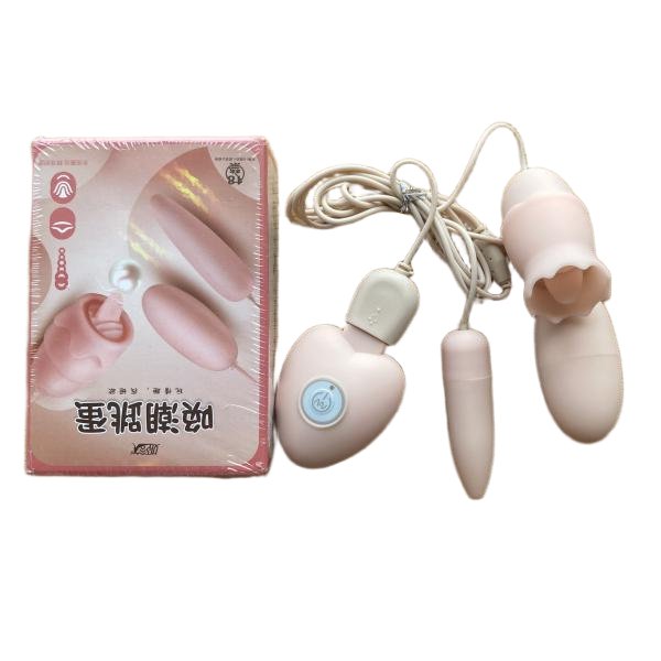 Trứng Rung Tình Yêu Mini 3 Trong 1 Lưỡi Liếm Rung Mạnh 