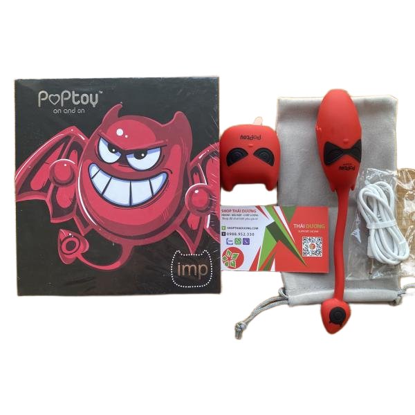 Trứng Rung Măt Quỷ Điều Khiển Từ Xa 10 Poptoy Sạc USB