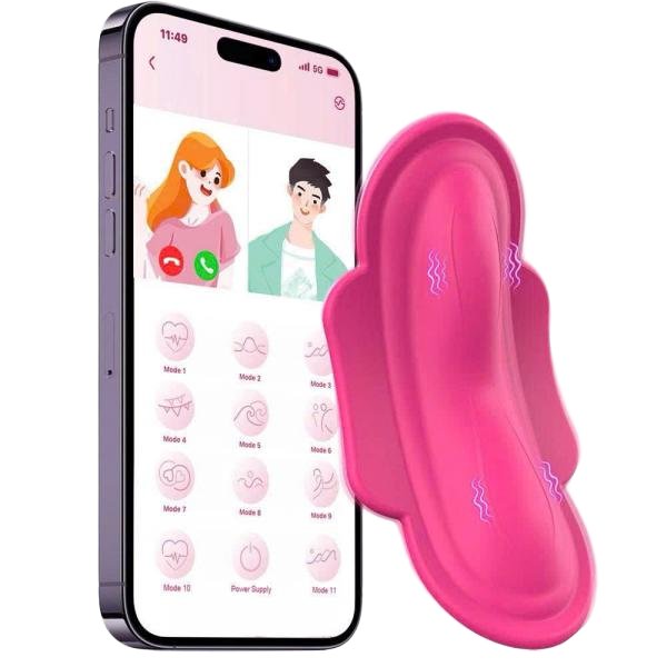 Trứng Rung Dán Ngoài Quần Chip Điều Khiển App 