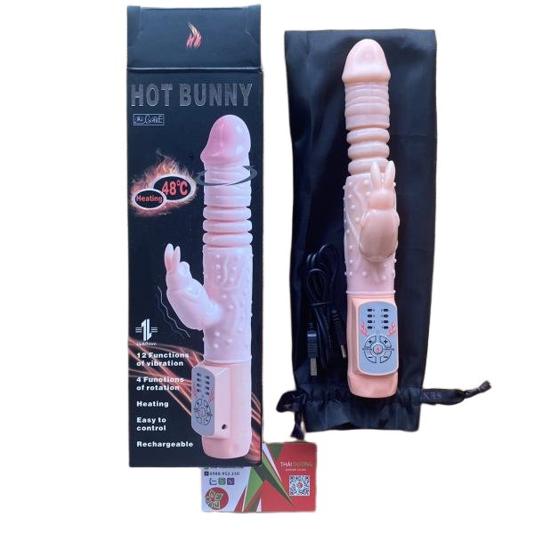Dương Vật Giả Rung Thụt Toả Nhiệt Baile Sạc USB Rung Mạnh