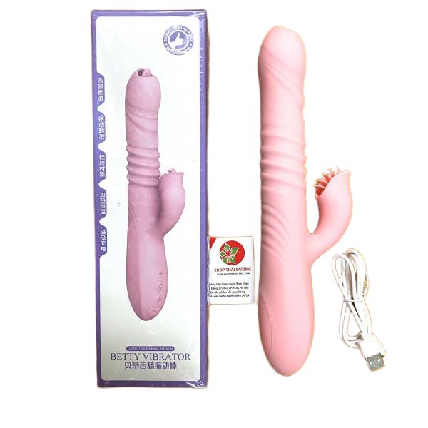 Dương Vật Giả Rung Ngoái Betty Vibrator Lưỡi Liếm Tỏa Nhiệt