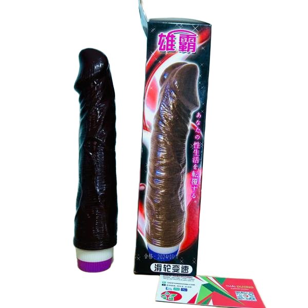 Dương Vật Giả Silicone Màu Đen Baile Rung Mạnh