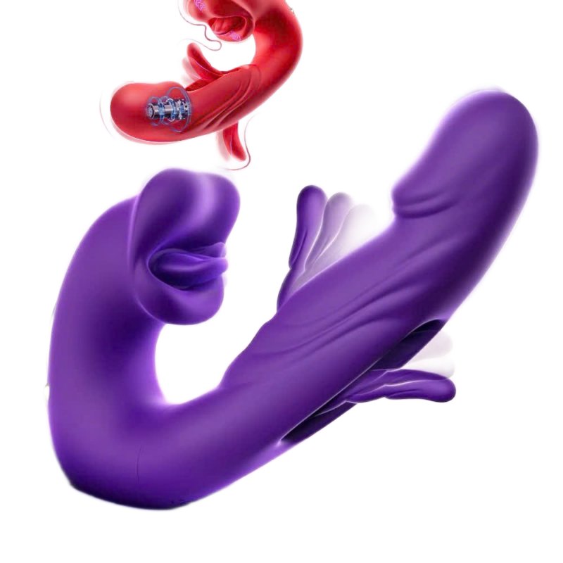 Dildo Rung Đa Năng Red Lips 3 In 1 Mars Lưỡi Liếm Bú Mút