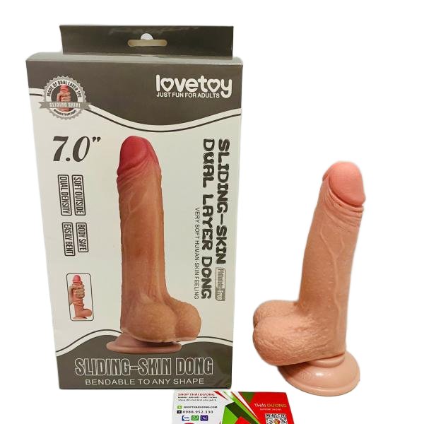 Cu Giả Sliding Skin Dong 7 0 Lovetoy Gân Nổi