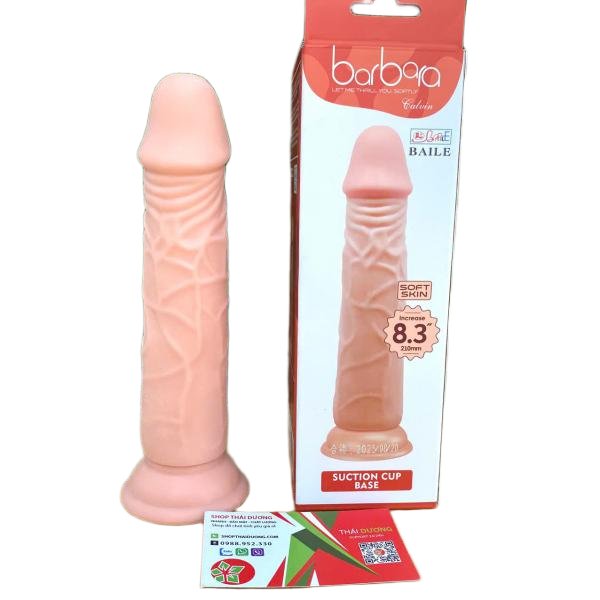 Dương Vật Giả Barbara 8 3 Inch Baile Đế Hít Tường Gân Nổi