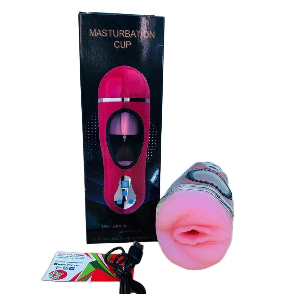 Âm Đạo Giả Masturbation Cup Jiuai Lưỡi Liếm Tỏa Nhiệt