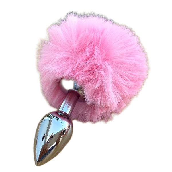 Butt Plug Đuôi Thỏ Inox Dùng Cho Hậu Môn
