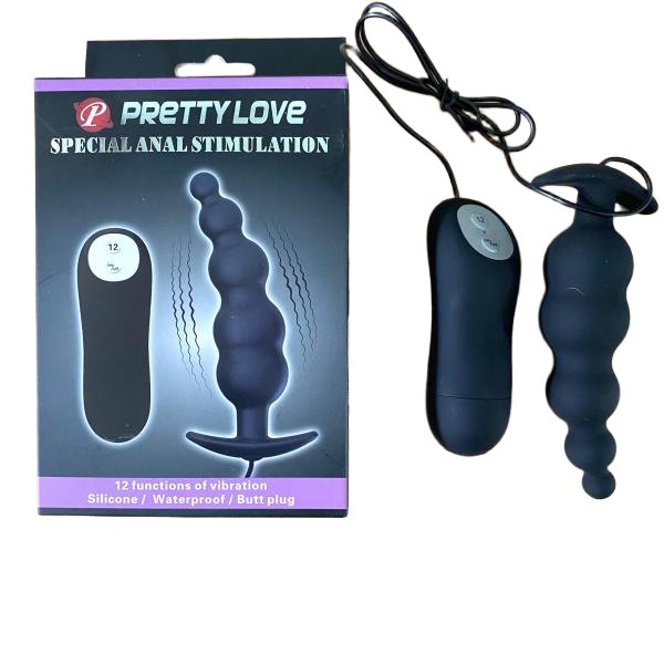 Chuỗi Hạt Rung 12 Chế Độ Rung Pretty Love Dùng Cho Hậu Môn