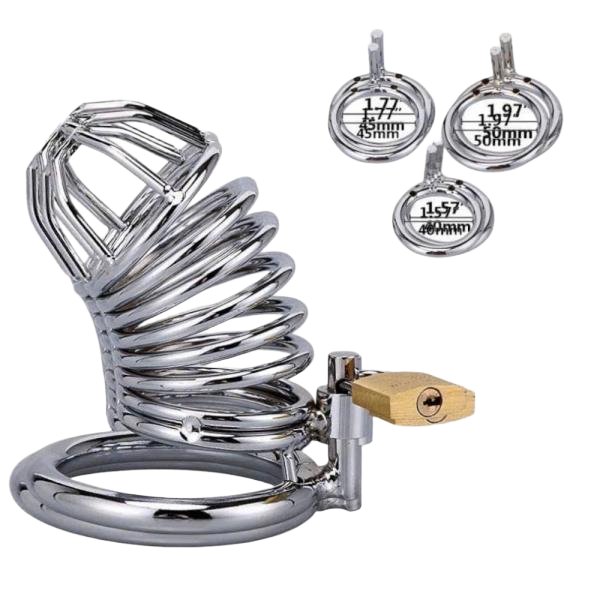 Khóa Dương Vật Thép Không Gỉ Thiết Bị Kiềm