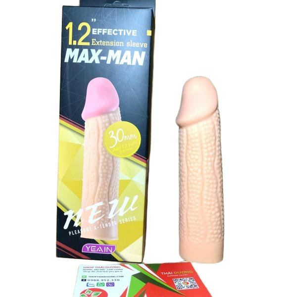 Bao Đôn Dên Gân Gai 30Mm Màu Da Maxman Tăng Kích Thước