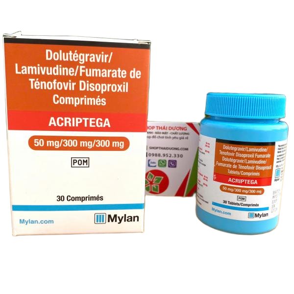 Viên Uống Phòng Nhiễm Hiv Acriptega Mylan
