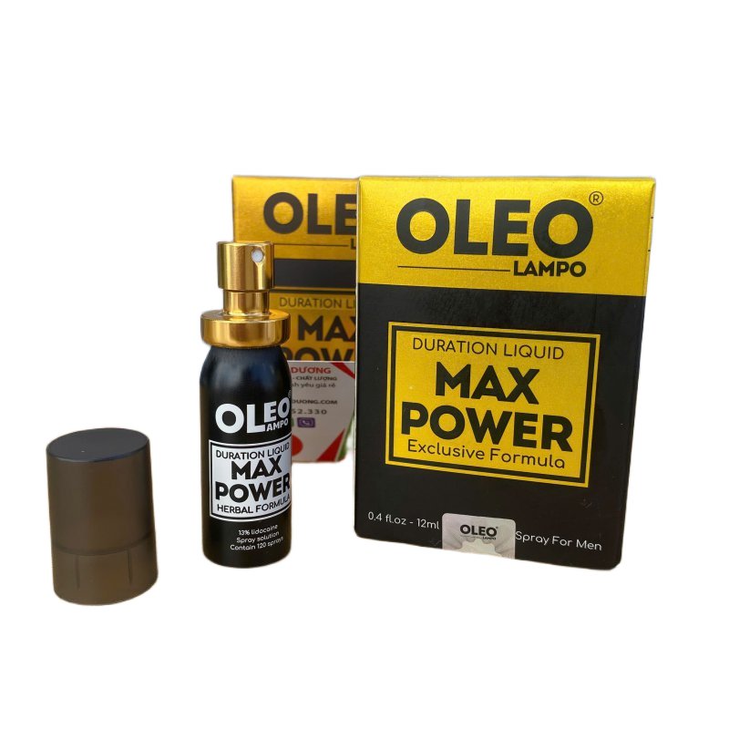 Chai Xịt Lampo Max Power 12Ml Kéo Dài Oleo Kéo Dài Thời Gian