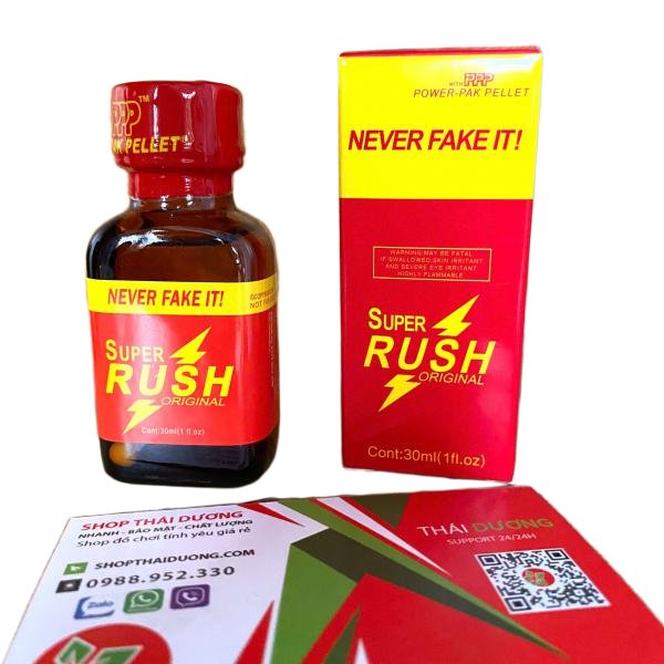 Tinh Dầu Popper Super Rush Red 30ml Đỏ Super Rush Original